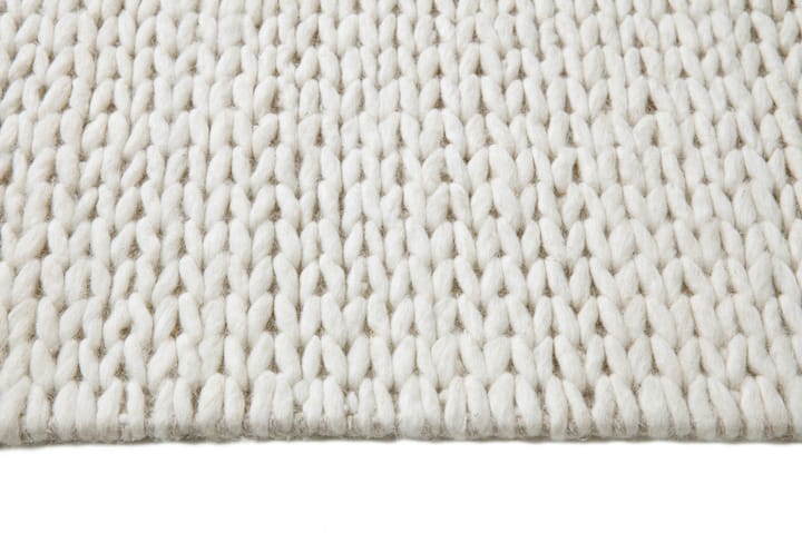 Tappeto in lana intrecciata bianco naturale, 200x300 cm Scandi Living