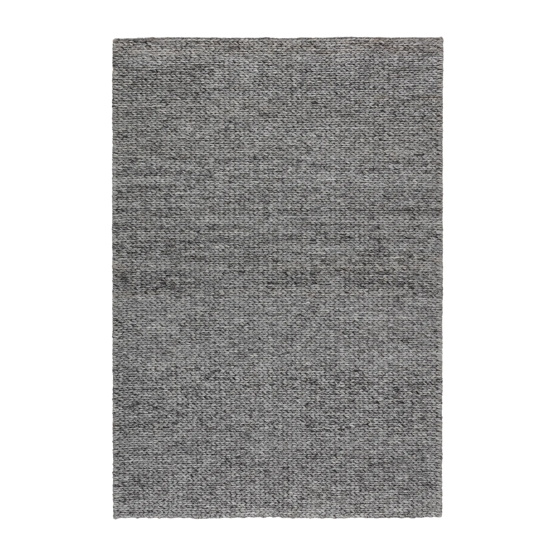 Tappeto in lana intrecciata grigio scuro, 170x240 cm Scandi Living