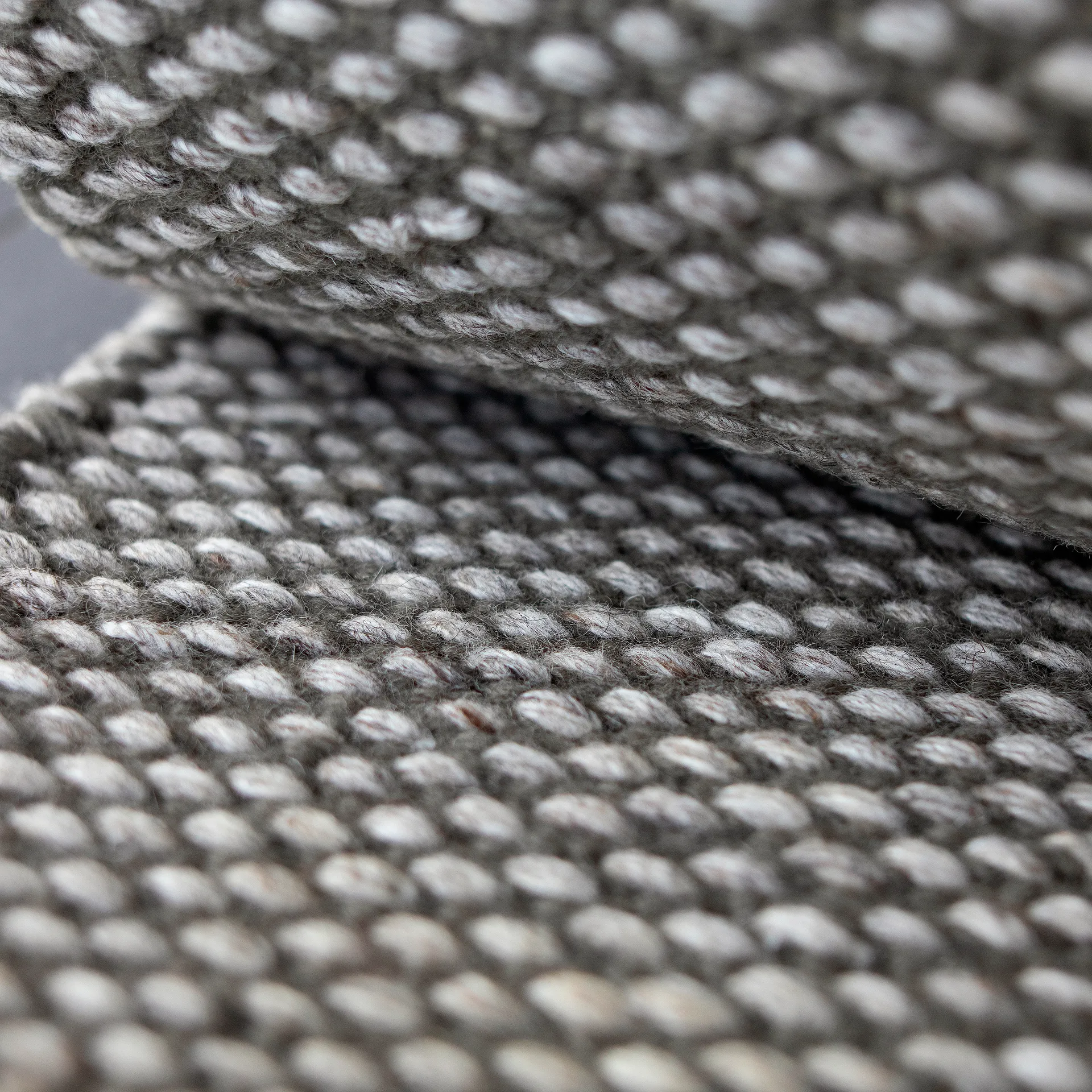 Tappeto in lana Lea nature grey, 80x240 cm Scandi Living