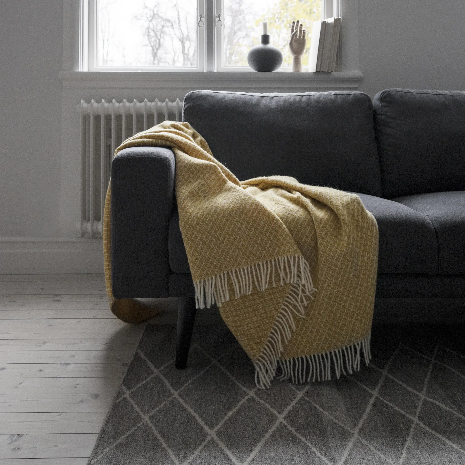 Tappeto in lana Peak cream, 80x240 cm Scandi Living