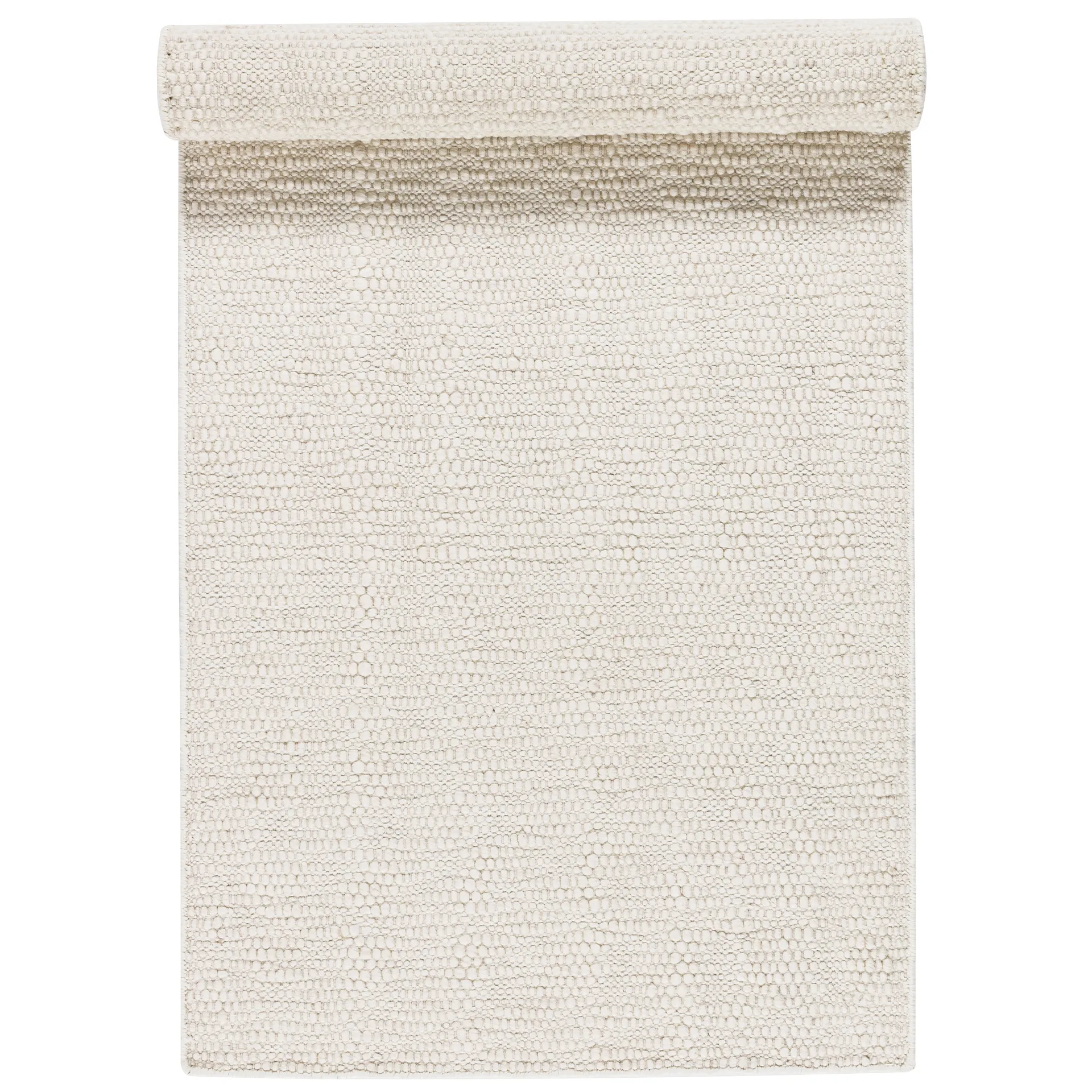 Tappeto in lana Pebble bianco, 80x240 cm Scandi Living