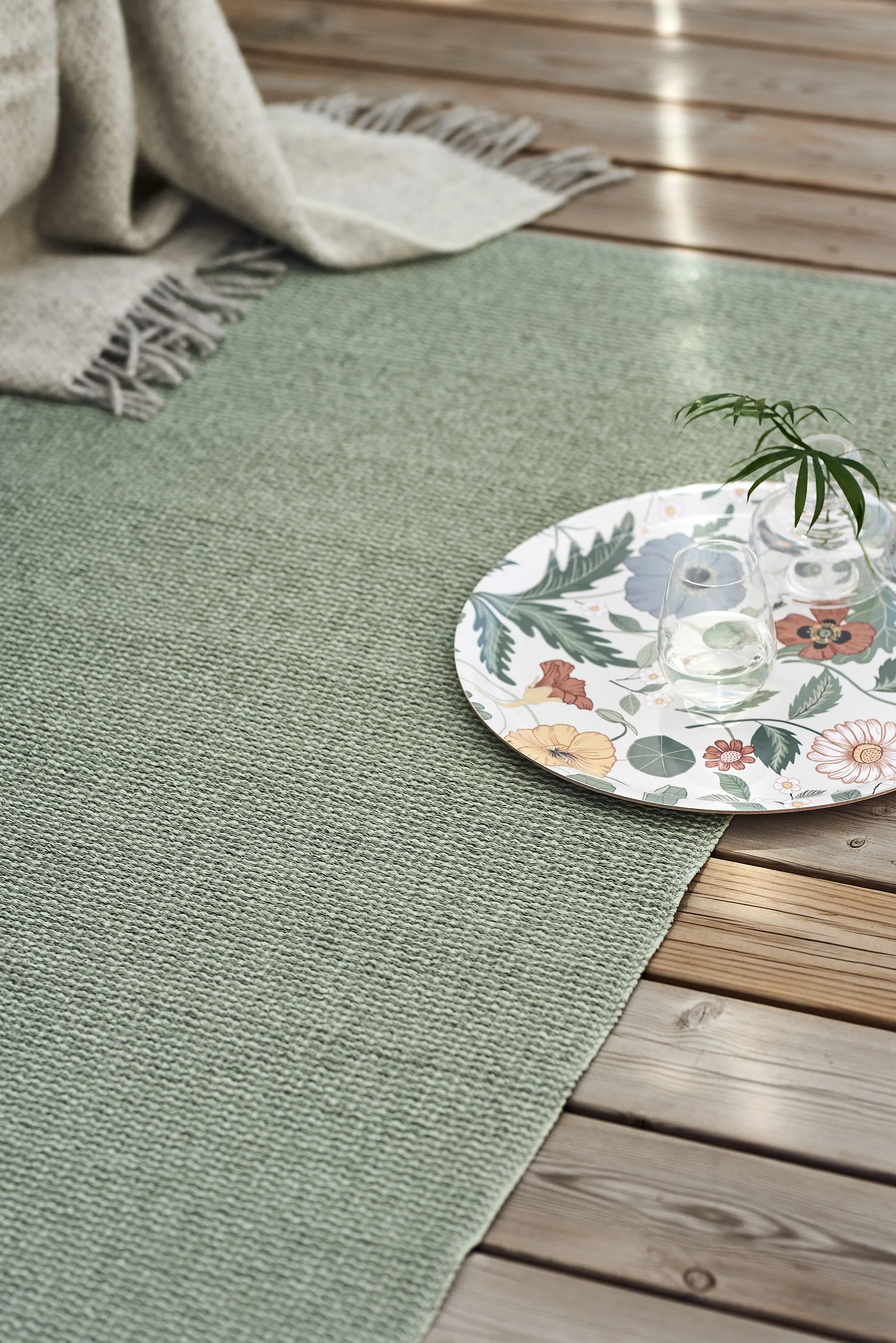 Tappeto in plastica Mellow verde, 200x300 cm Scandi Living