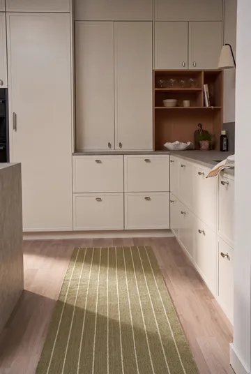 Tappeto Lane da corridoio - Verde oliva, 70x200 cm - Scandi Living