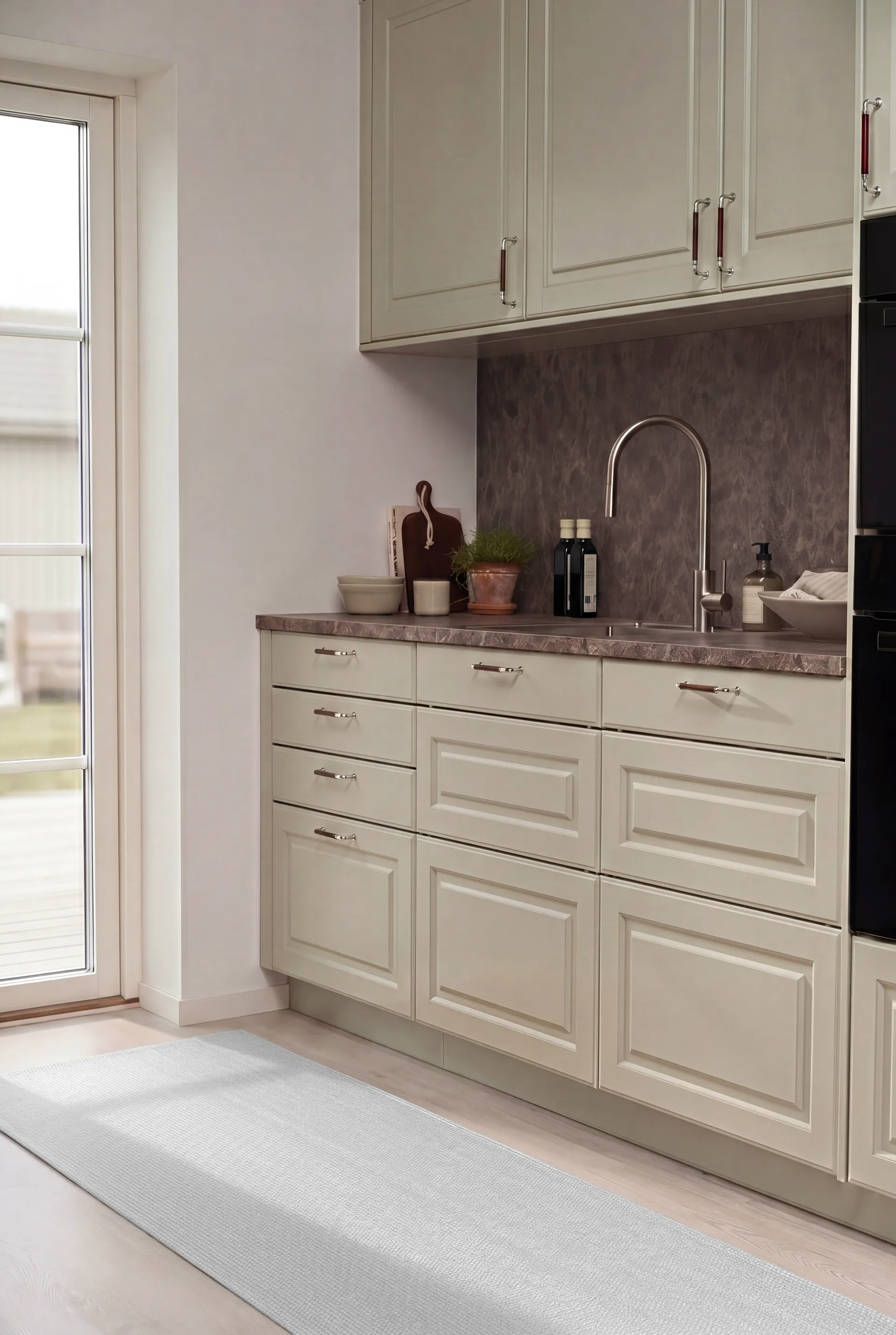 Tappeto Mellow da corridoio, Grigio, 70x250 cm Scandi Living