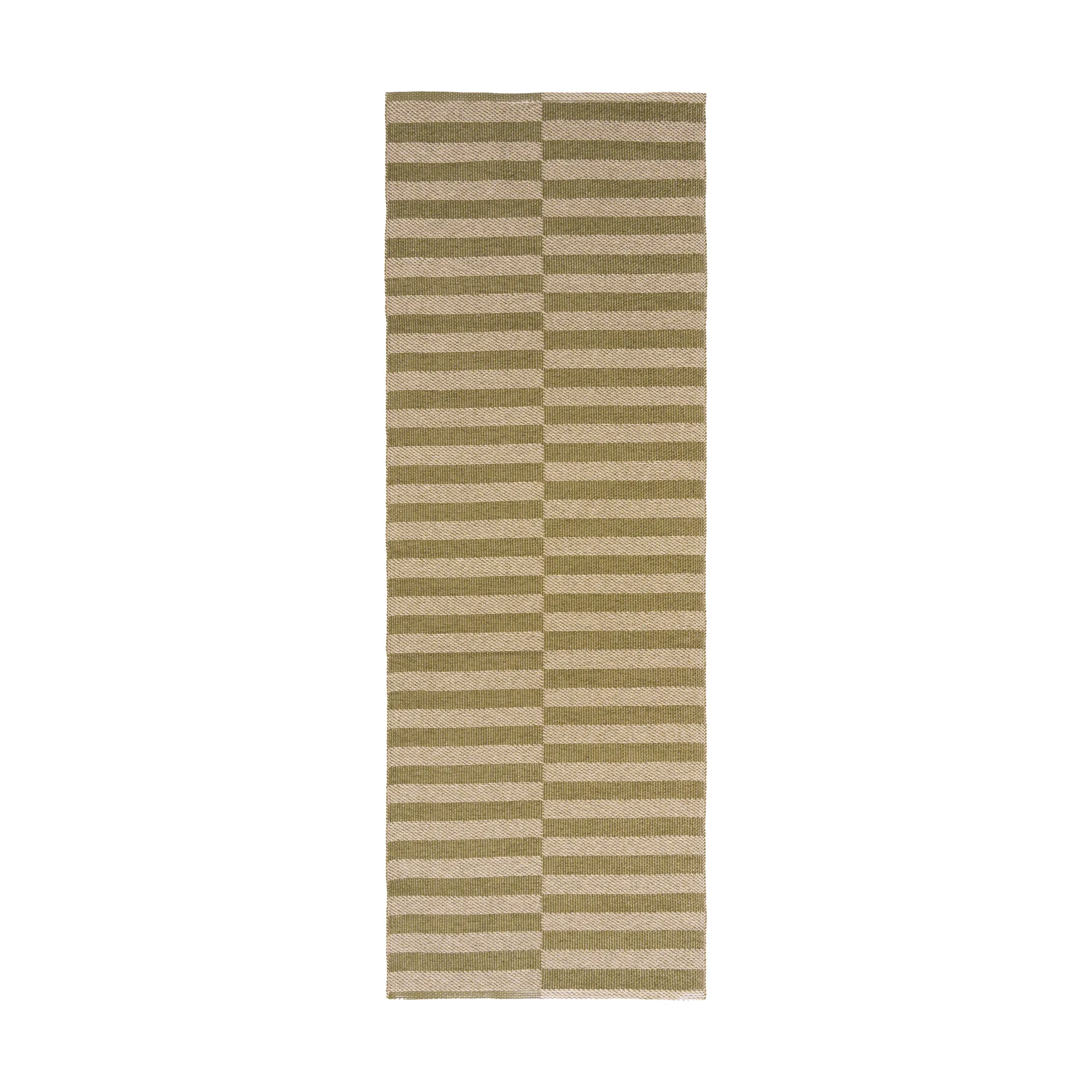 Tappeto Path da corridoio, Verde oliva, 70x150 cm Scandi Living