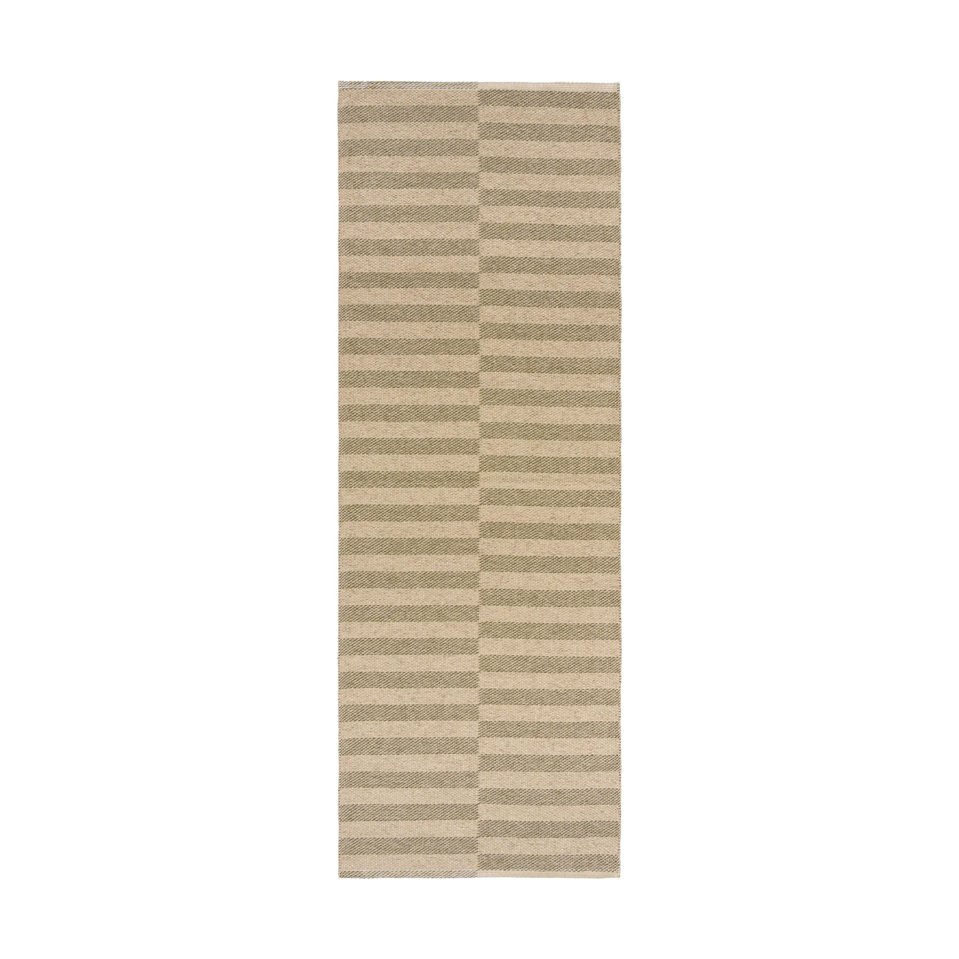 Tappeto Path da corridoio, Verde oliva, 70x150 cm Scandi Living