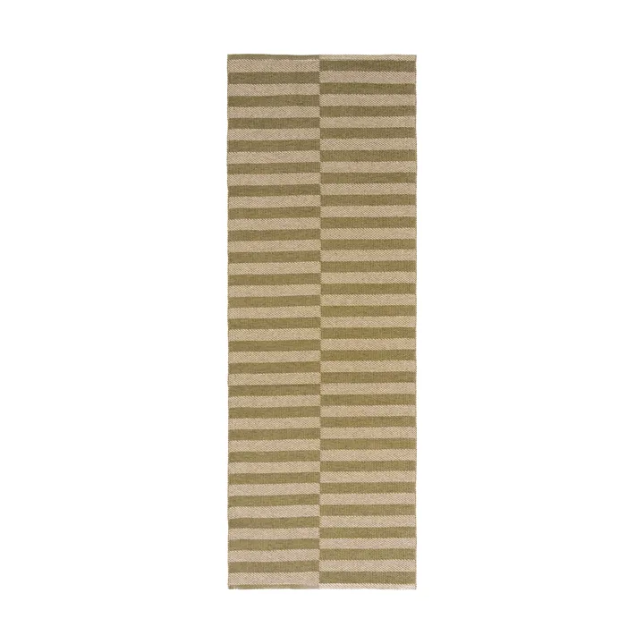 Tappeto Path da corridoio - Verde oliva, 70x200 cm - Scandi Living