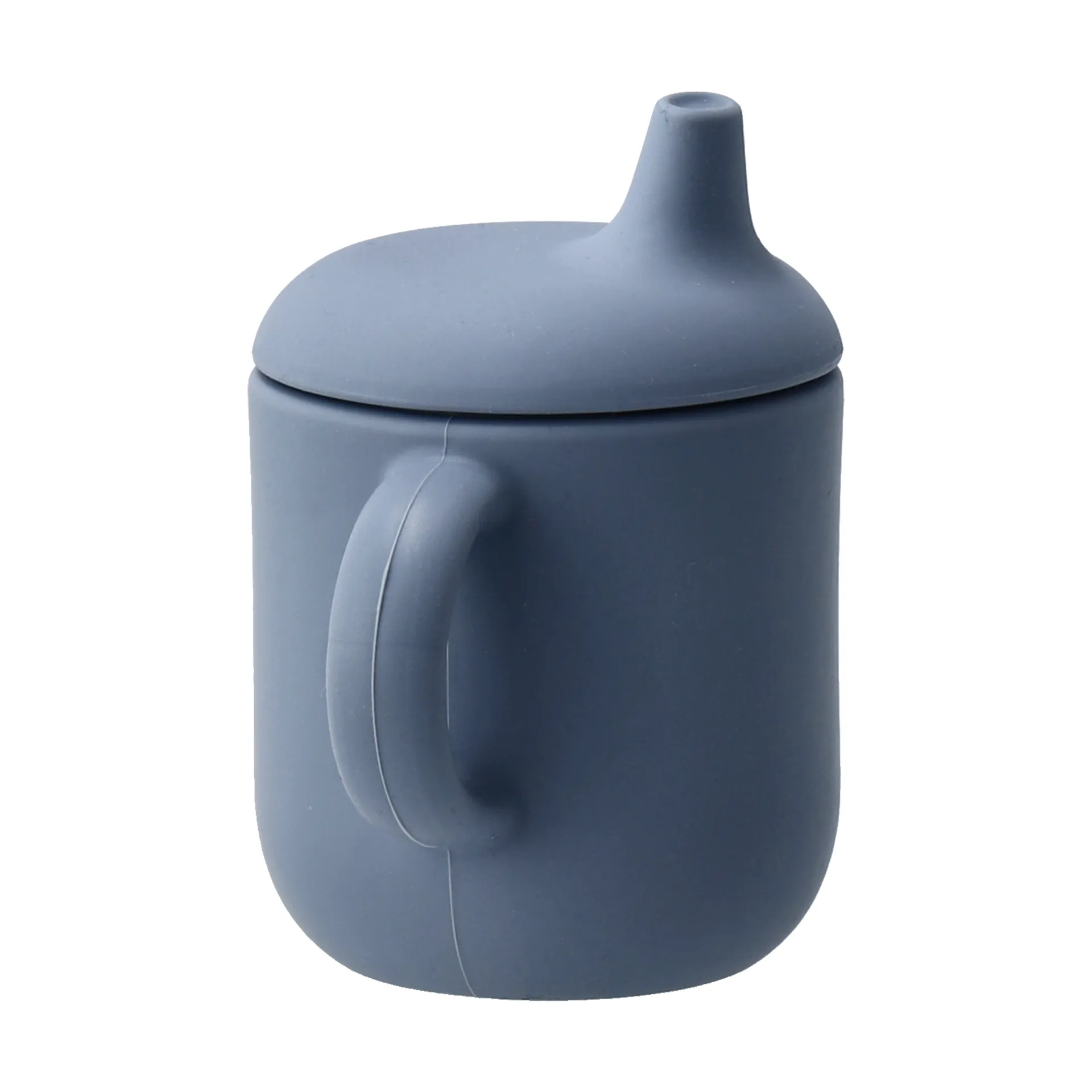 Tazza con beccuccio Elvie in silicone 180 ml, Blu Scandi Living