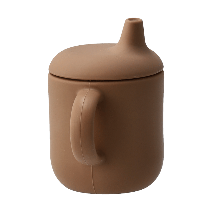 Tazza con beccuccio Elvie in silicone 180 ml, Nocciola Scandi Living