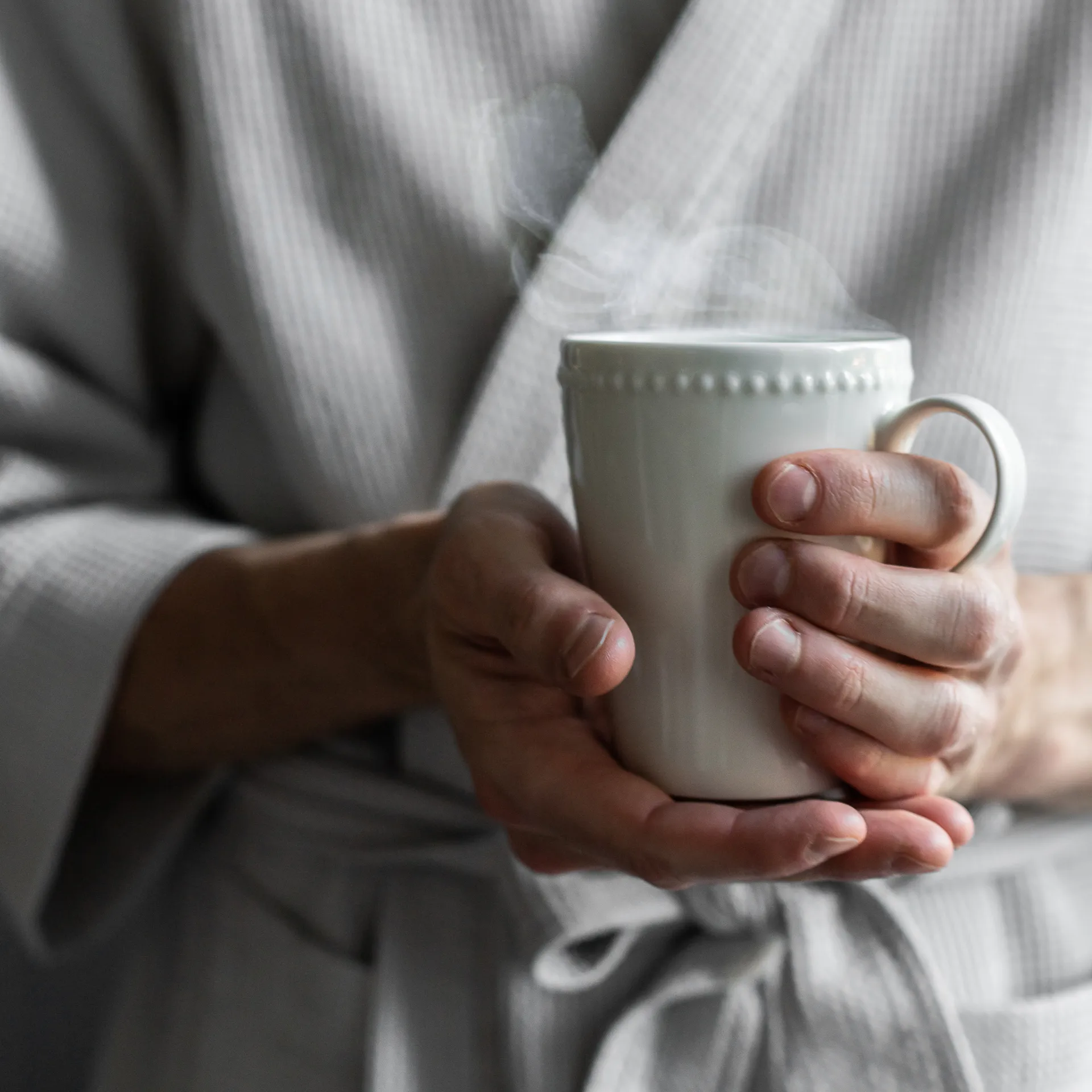 Tazza Dots 35 cl confezione da 4, Bianco crema Scandi Living