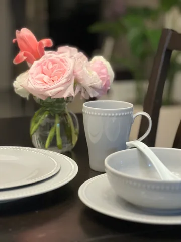 Tazza Dots 35 cl confezione da 4 - Grigio - Scandi Living