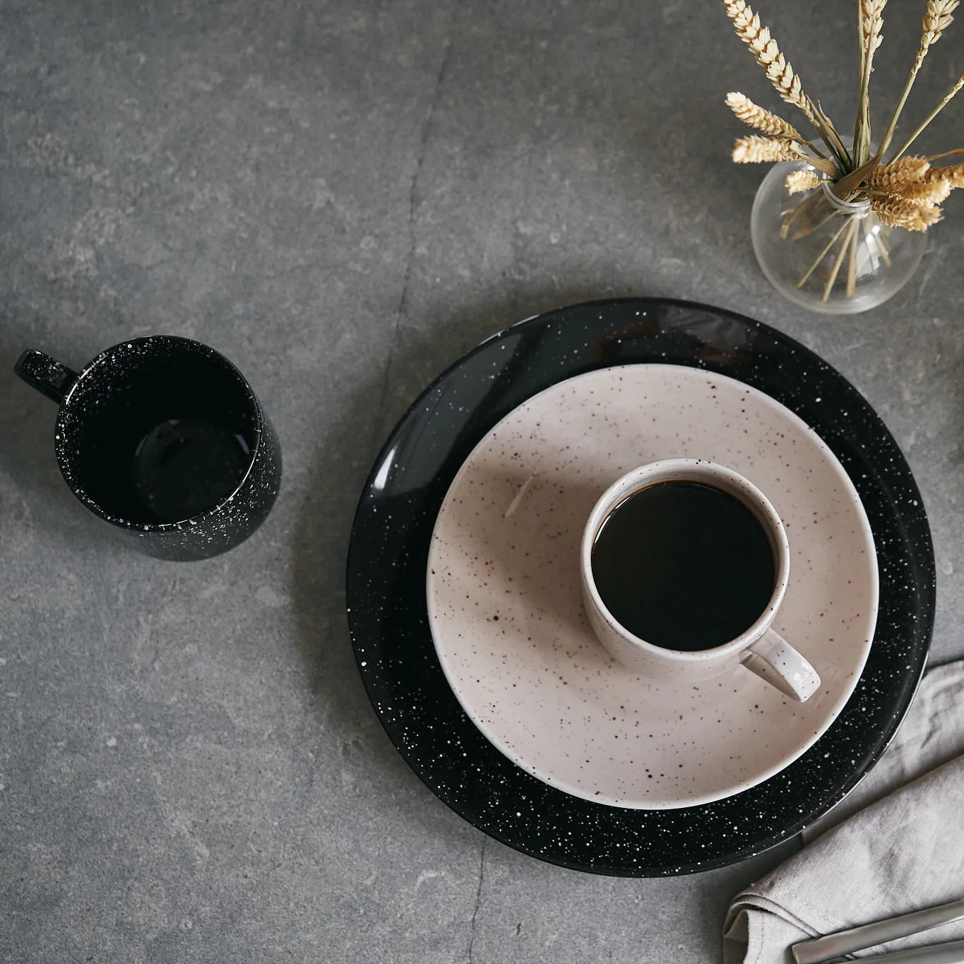 Tazza Freckle 38 cl, nero Scandi Living