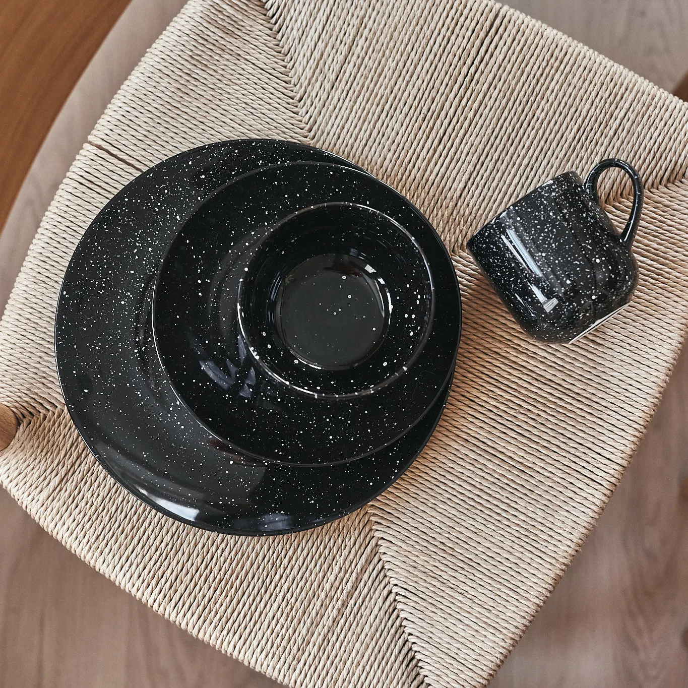 Tazza Freckle 38 cl, nero Scandi Living