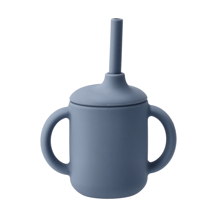 Tazza Idun con cannuccia in silicone 120 ml - Blu - Scandi Living