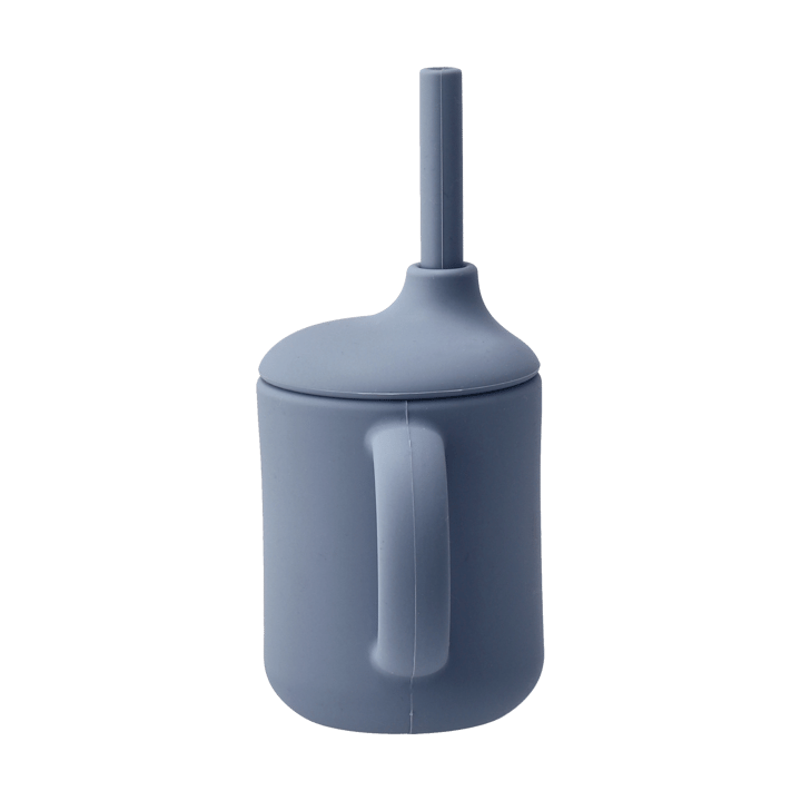 Tazza Idun con cannuccia in silicone 120 ml, Blu Scandi Living