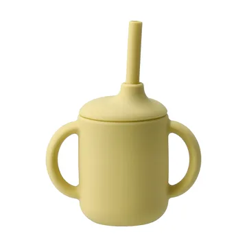 Tazza Idun con cannuccia in silicone 120 ml - Limone - Scandi Living