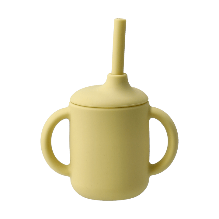 Tazza Idun con cannuccia in silicone 120 ml - Limone - Scandi Living