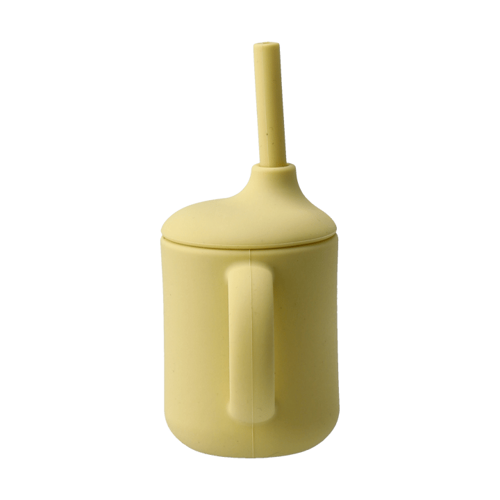 Tazza Idun con cannuccia in silicone 120 ml, Limone Scandi Living
