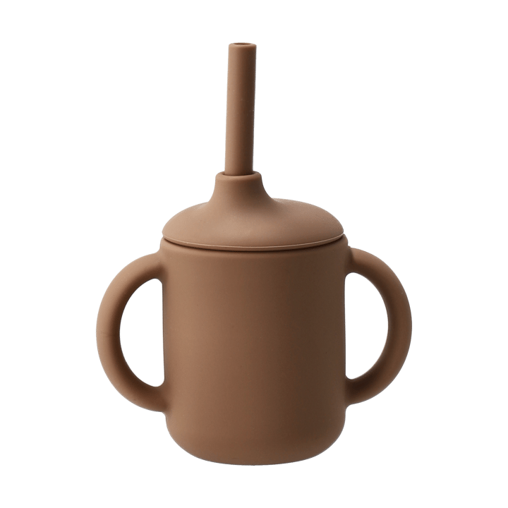 Tazza Idun con cannuccia in silicone 120 ml - Nocciola - Scandi Living
