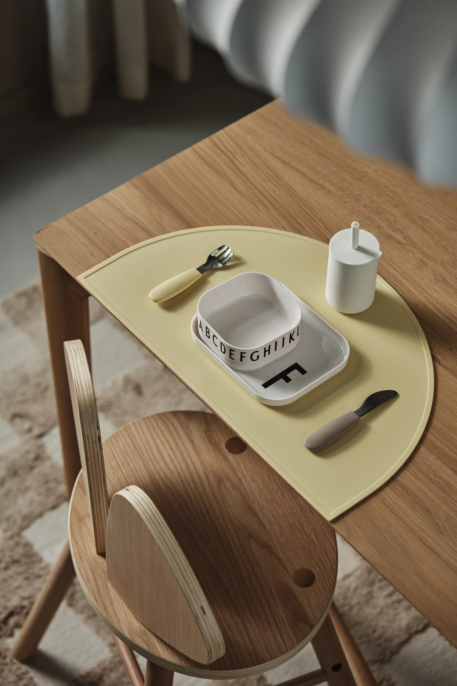 Tazza Idun con cannuccia in silicone 120 ml, Vaniglia Scandi Living