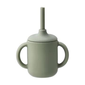 Tazza Idun con cannuccia in silicone 120 ml - Verde - Scandi Living