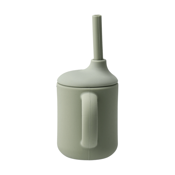 Tazza Idun con cannuccia in silicone 120 ml, Verde Scandi Living