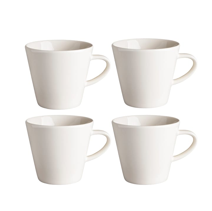 Tazza Kalk 30 cl confezione da 4 - bianco - Scandi Living