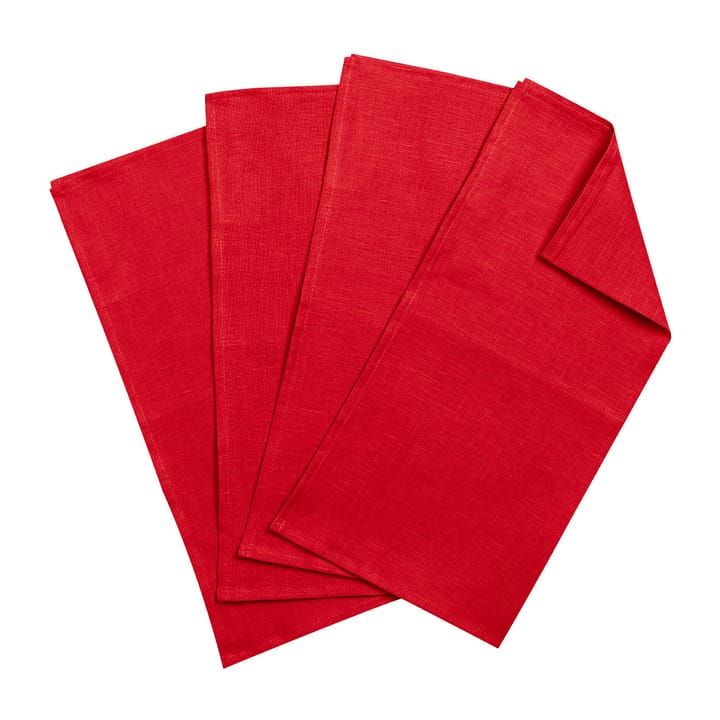 Tovaglioli Clean 45x 45 cm confezione da 4 - Rosso - Scandi Living