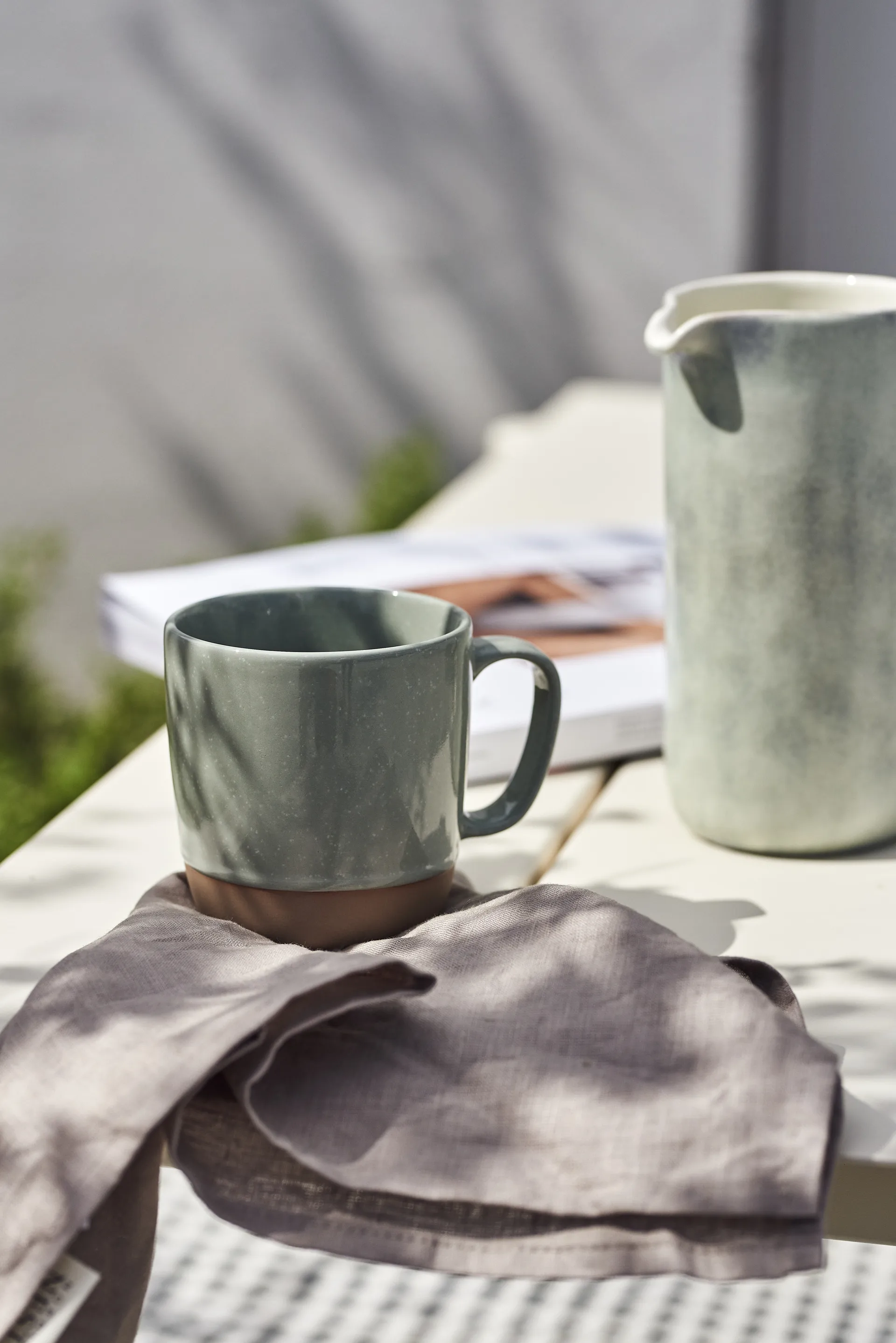 Tovaglioli Clean 45x 45 cm confezione da 4, smokey blue Scandi Living