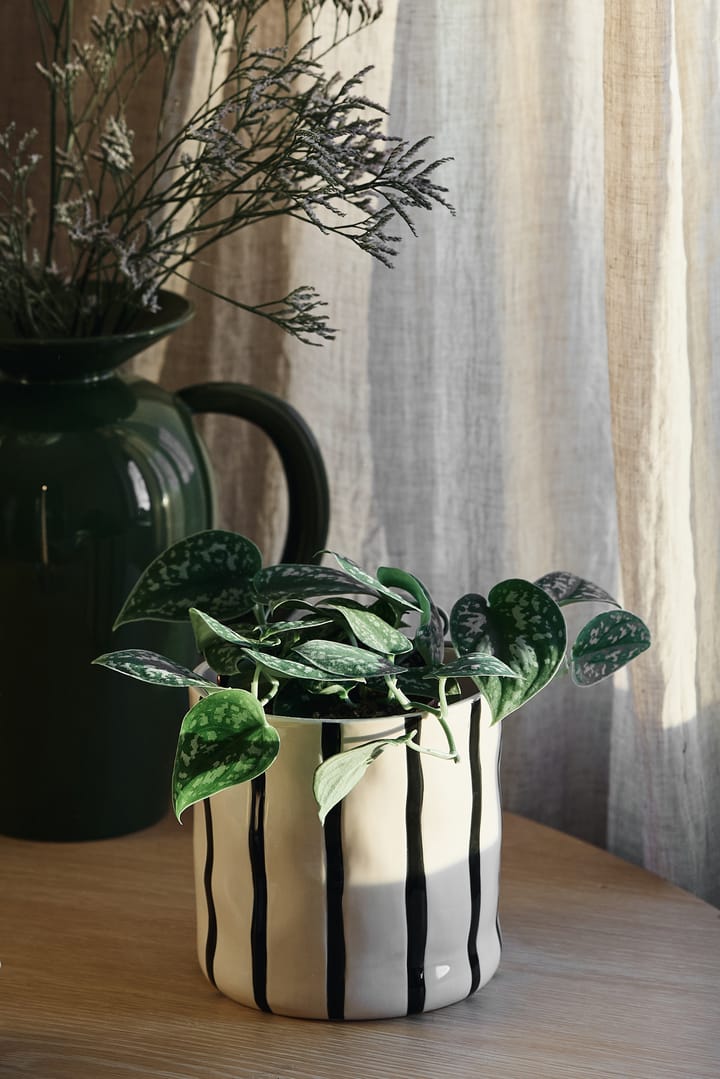Vaso da fiori Thrive Ø 16 cm, Bianco, nero Scandi Living