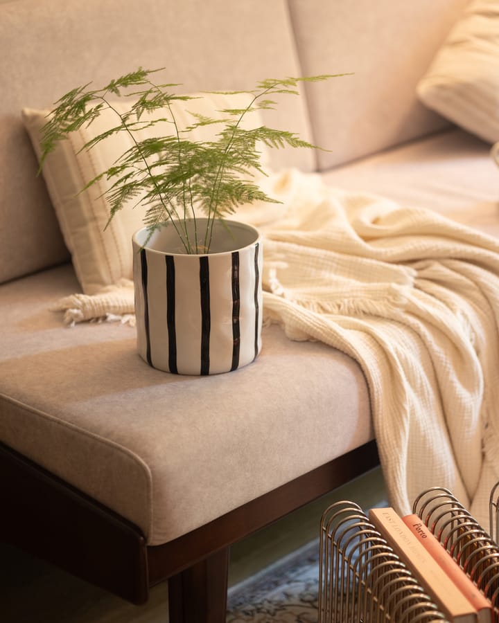 Vaso da fiori Thrive Ø 16 cm, Bianco, nero Scandi Living