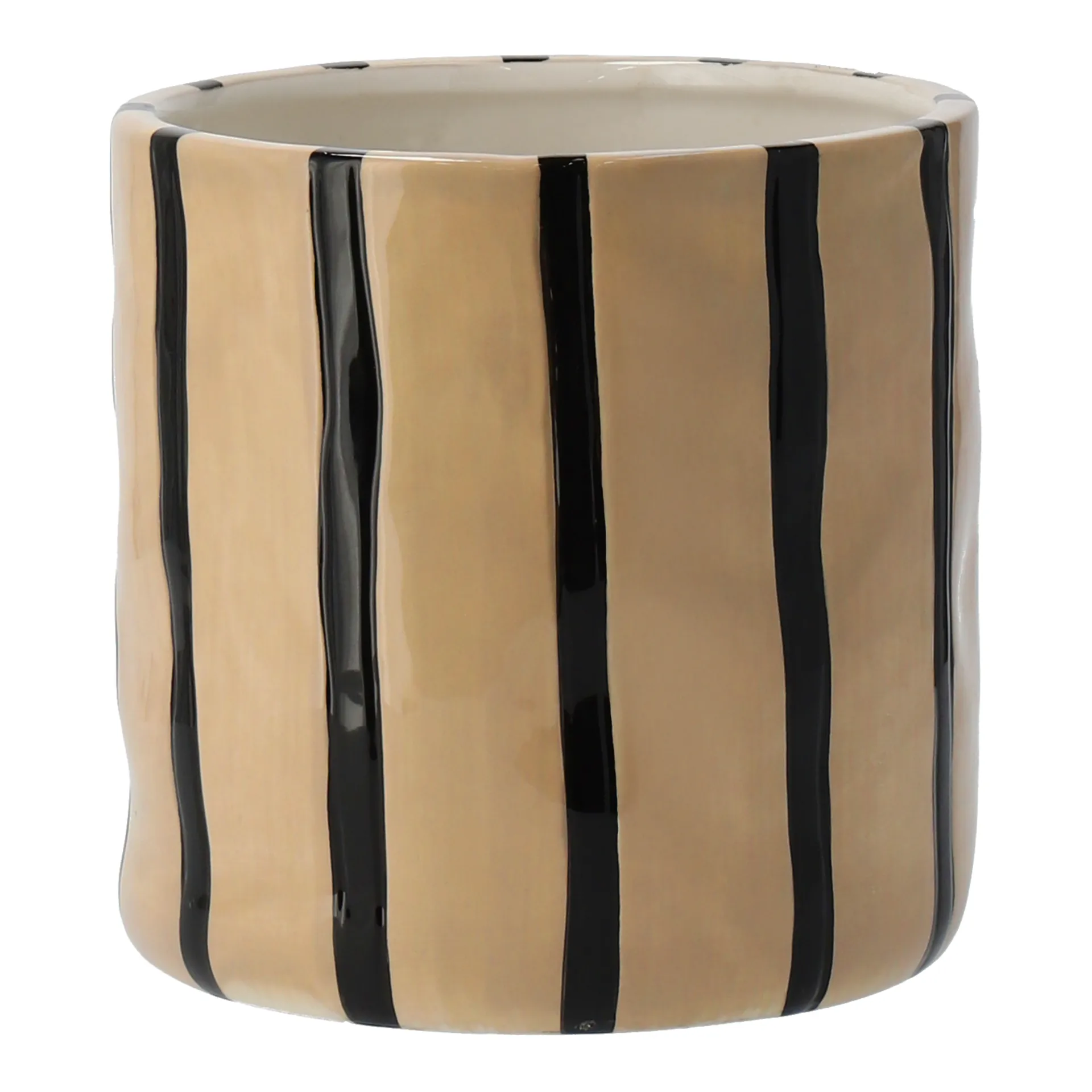 Vaso da fiori Thrive Ø 20 cm, Beige-nero Scandi Living
