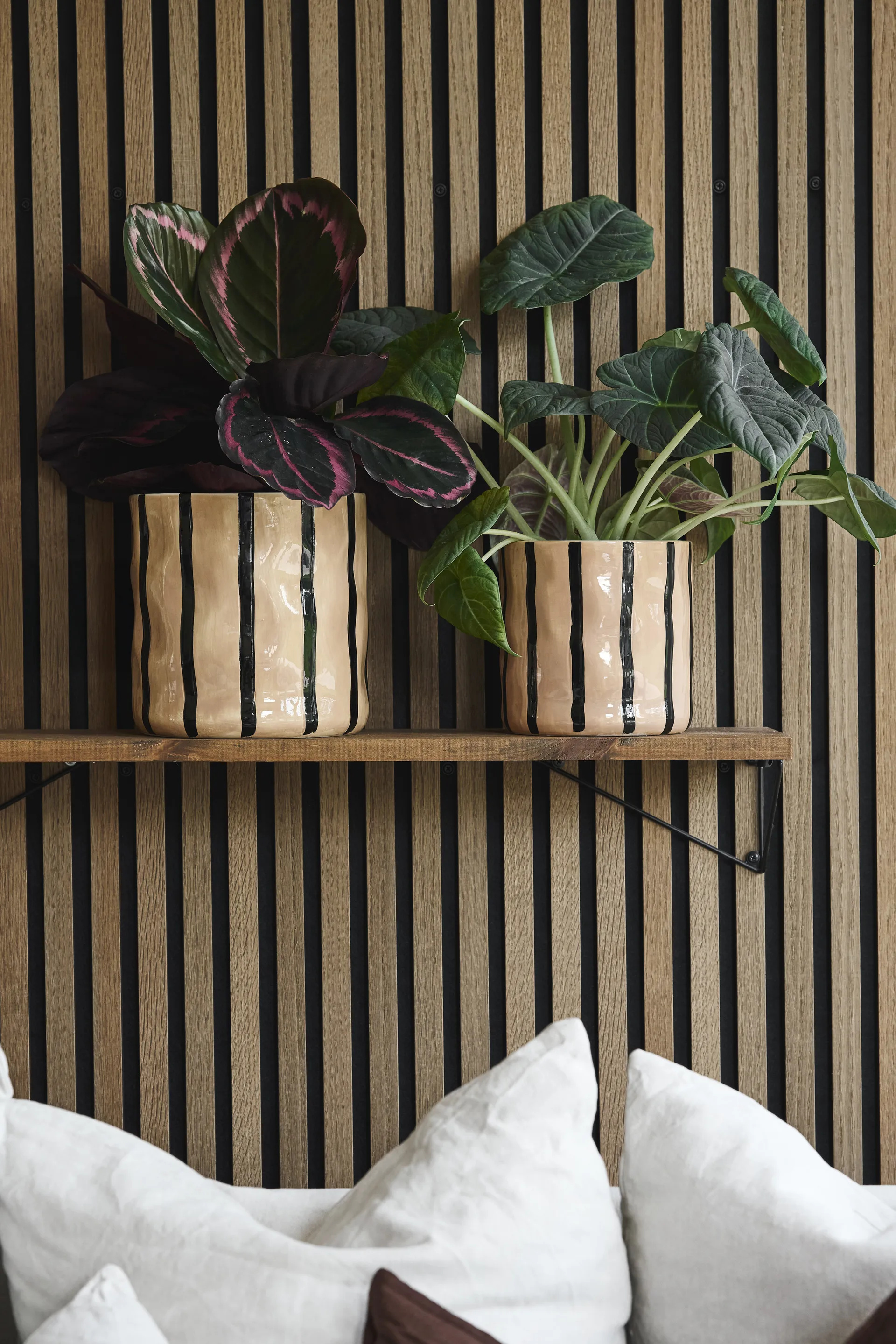 Vaso da fiori Thrive Ø 20 cm, Beige-nero Scandi Living