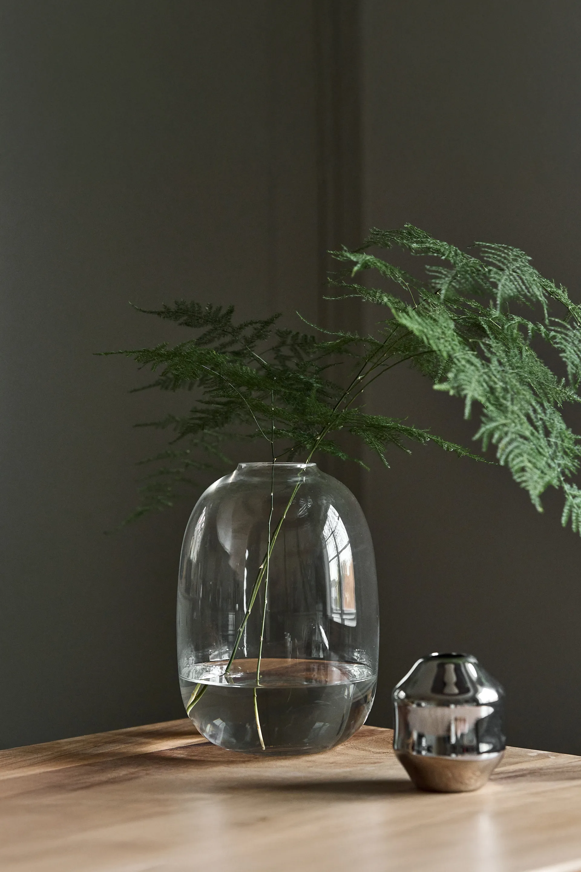 Vaso Dew Ø 17x26 cm, Trasparente Scandi Living