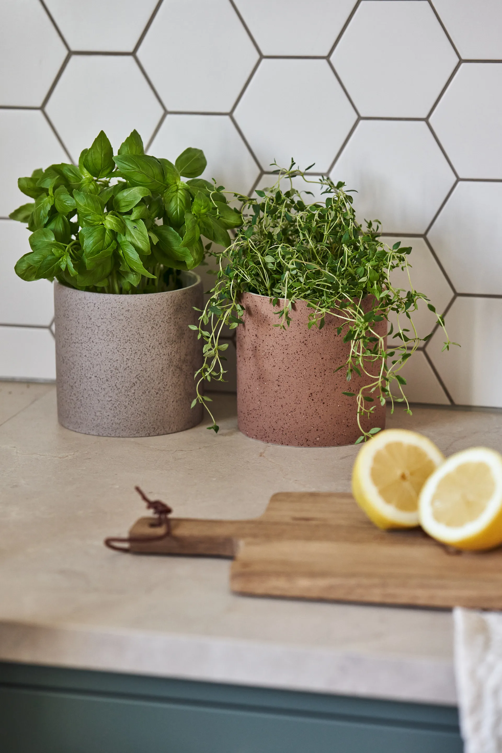 Vaso Speckled Ø 12 cm, Beige Scandi Living