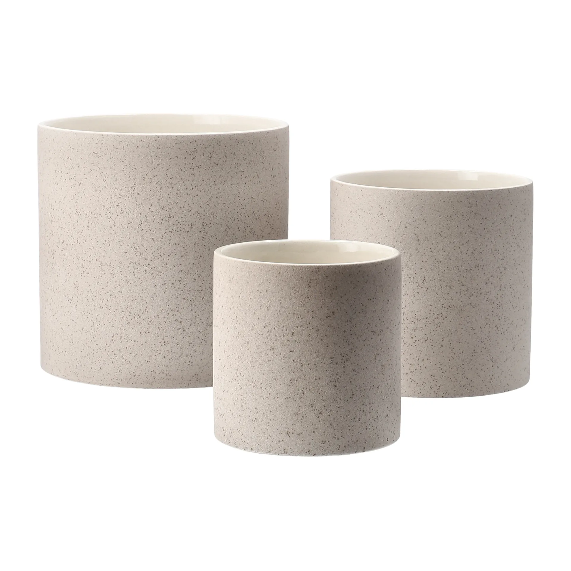 Vaso Speckled Ø 12 cm, Beige Scandi Living