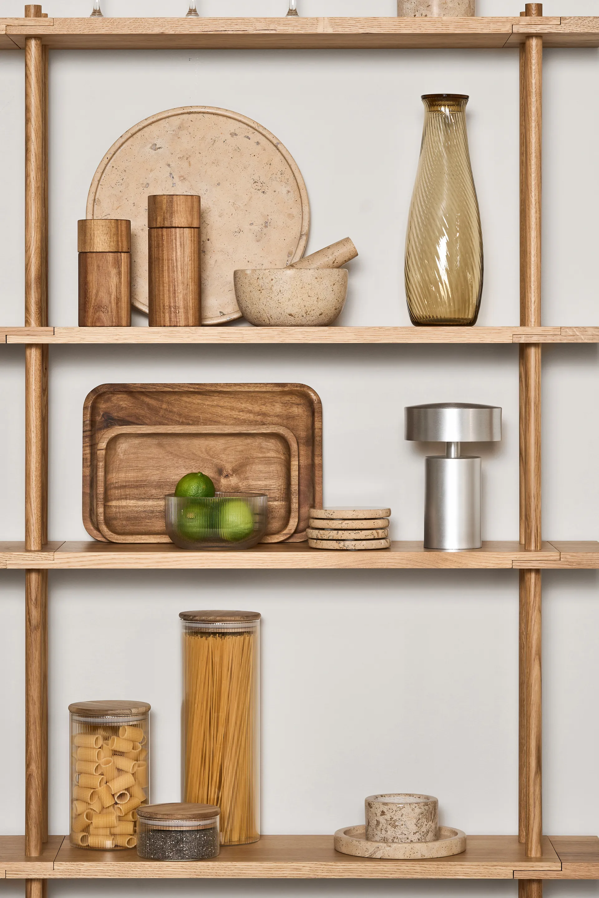 Vassoio decorativo Ridge, Ø24 cm Scandi Living