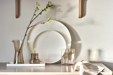 Vassoio Edgy Ø 30 cm - Bianco - Scandi Living