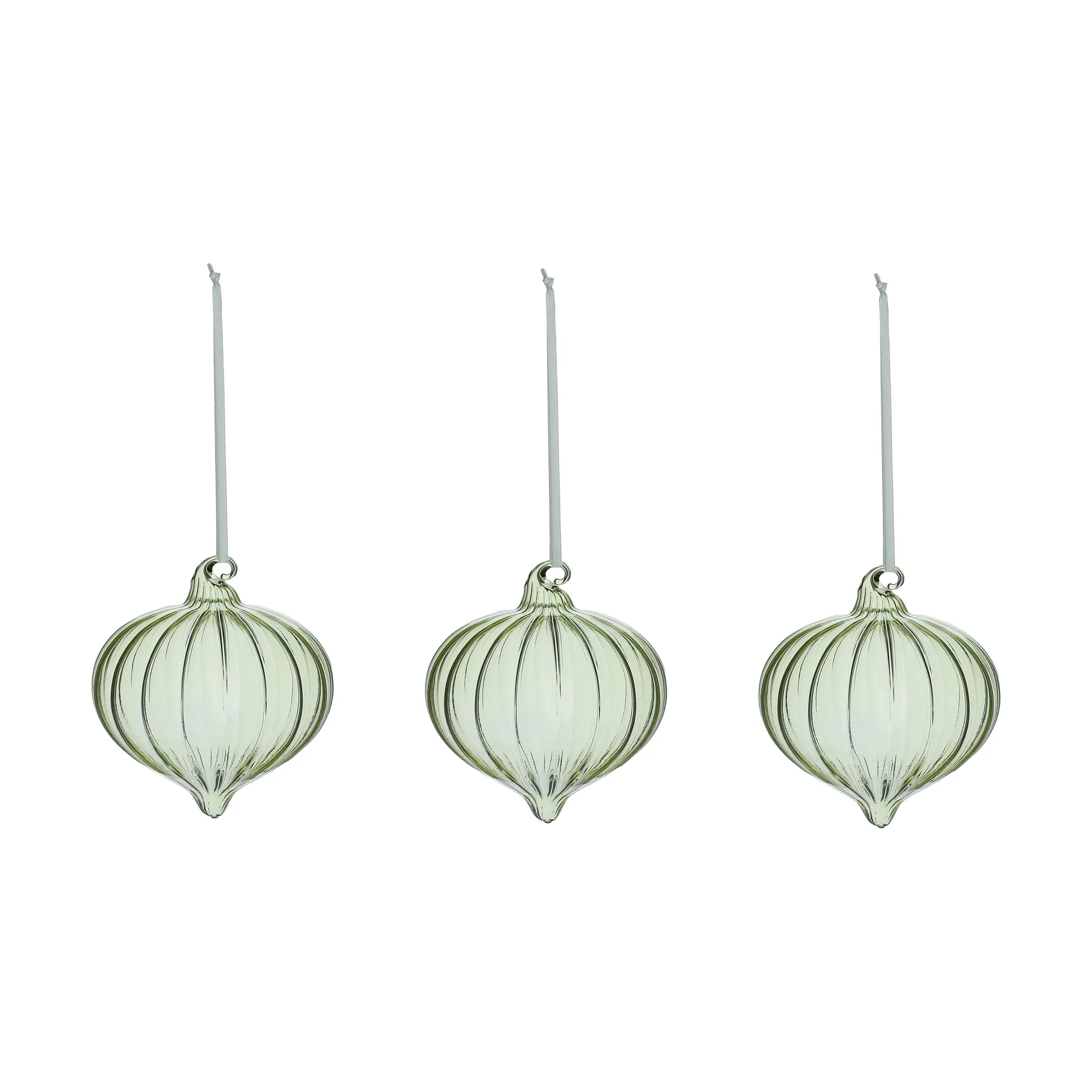 Whisper palline di Natale 3 pezzi, Verde Scandi Living