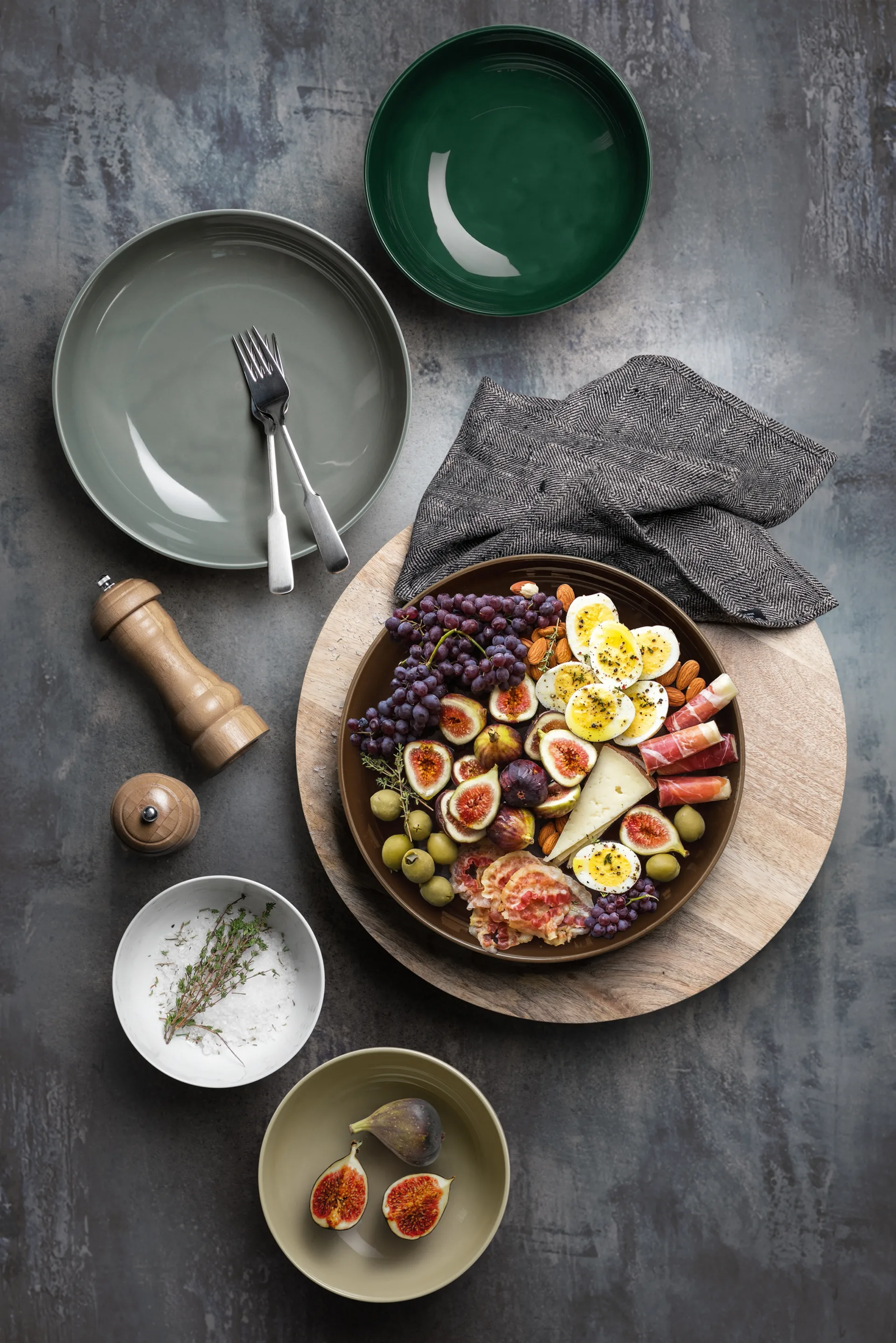 Ciotola Terra, Ø 25,5 cm, confezione da 2, Grigio perla Seltmann Weiden