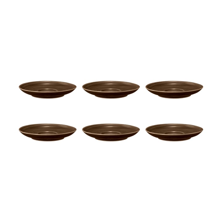 Piattino da caffè Terra, Ø 12 cm, confezione da 6 - Earth brown - Seltmann Weiden