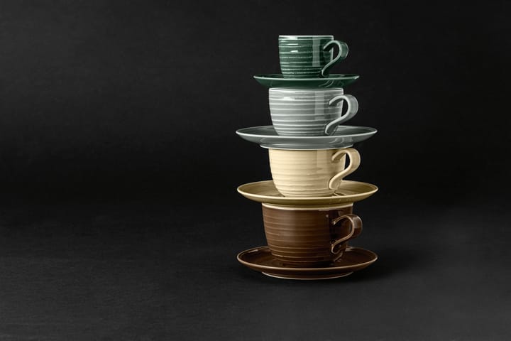 Piattino da caffè Terra, Ø 12 cm, confezione da 6 - Grigio perla - Seltmann Weiden