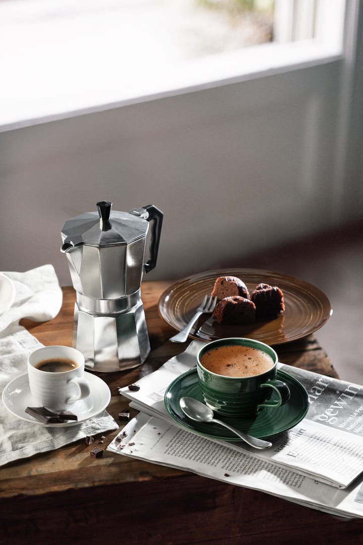 Piattino da caffè Terra, Ø 12 cm, confezione da 6 - Verde muschio - Seltmann Weiden