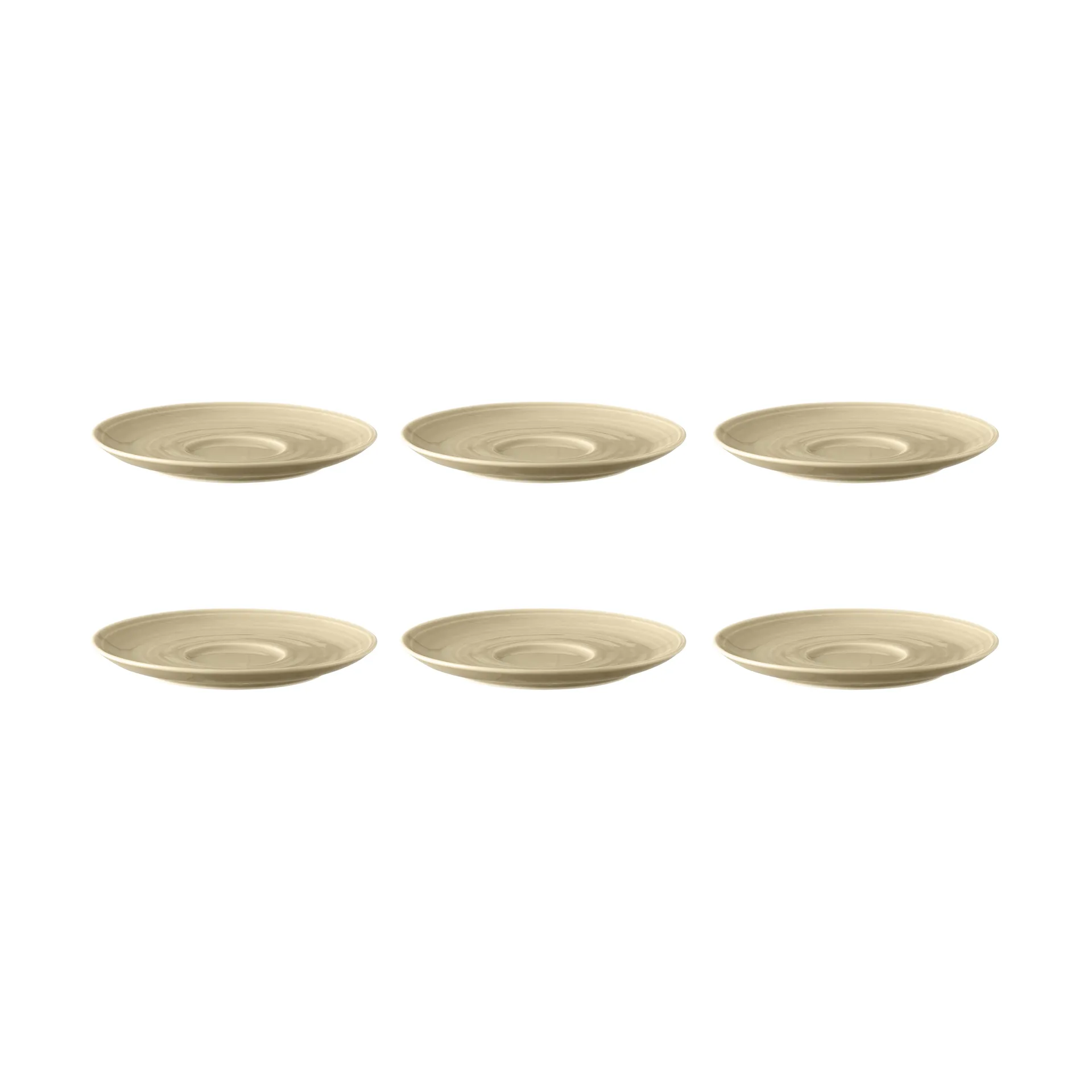 Piattino da caffè Terra, Ø 16,1 cm, confezione da 6, Sand beige Seltmann Weiden