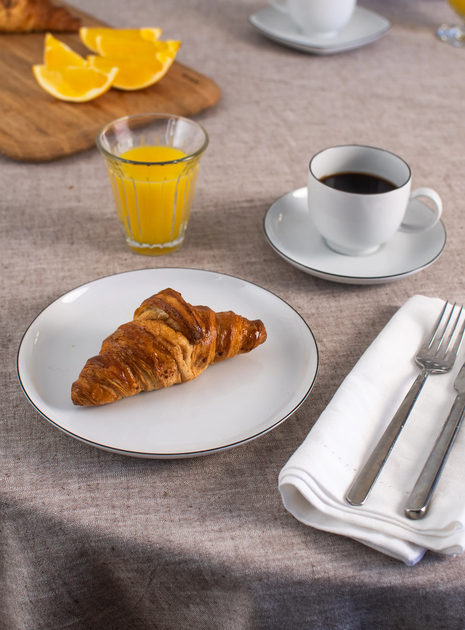 Servizio da caffè Lido Black Line, 18 pezzi, Bianco con bordo nero Seltmann Weiden