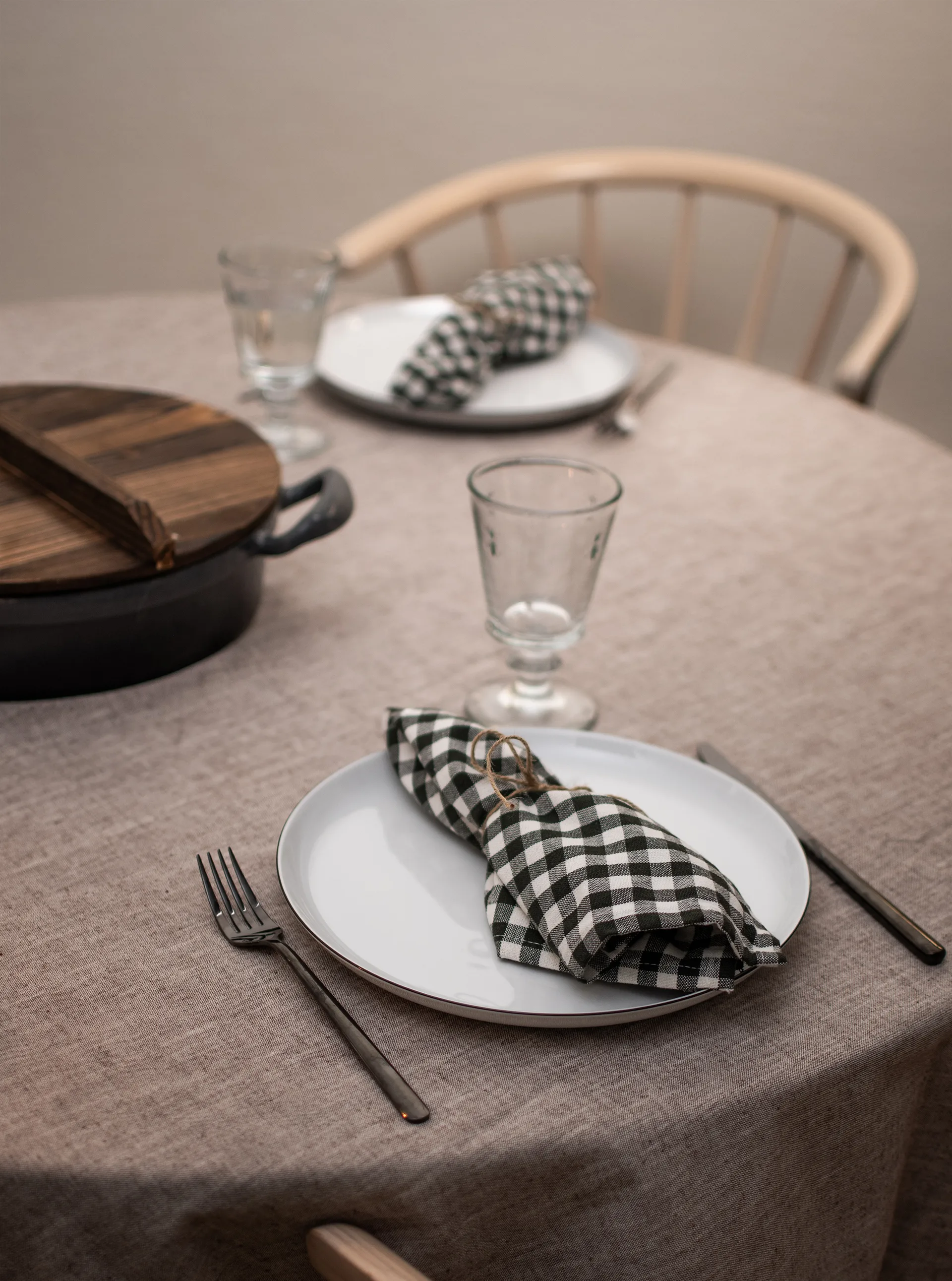 Servizio Lido Black Line, 12 pezzi, Bianco con bordo nero Seltmann Weiden