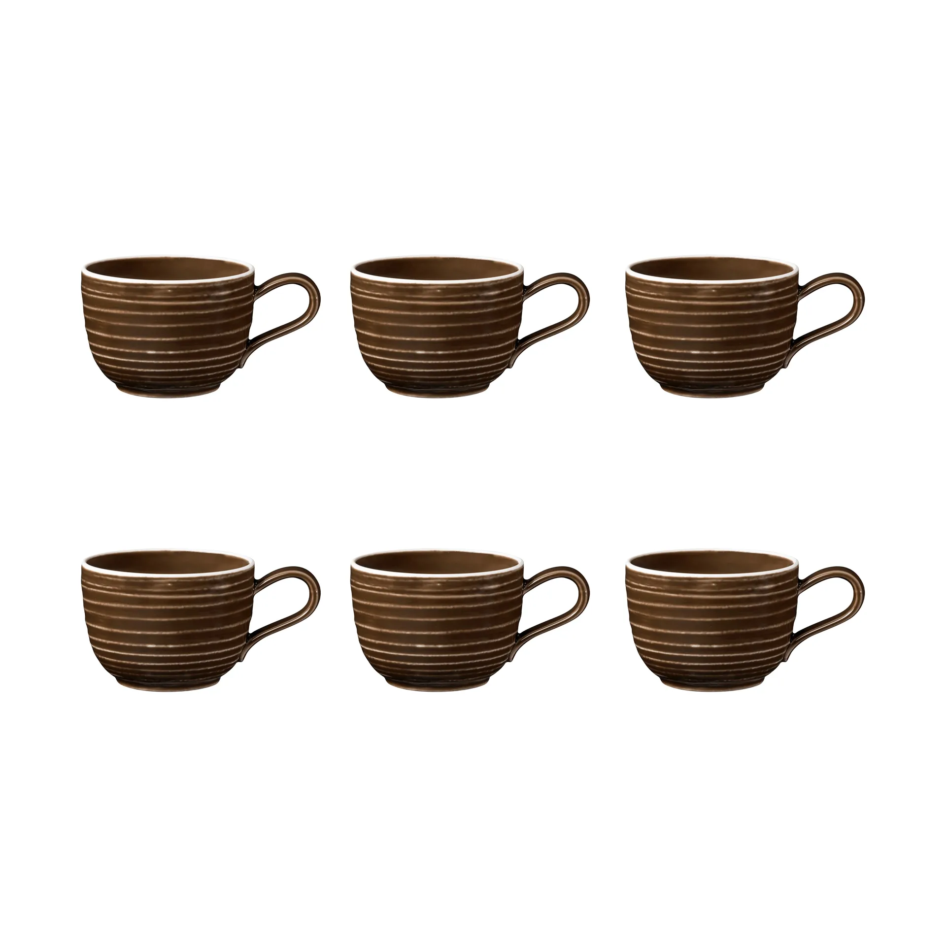 Tazza Terra, 20 cl, confezione da 6, Earth brown Seltmann Weiden