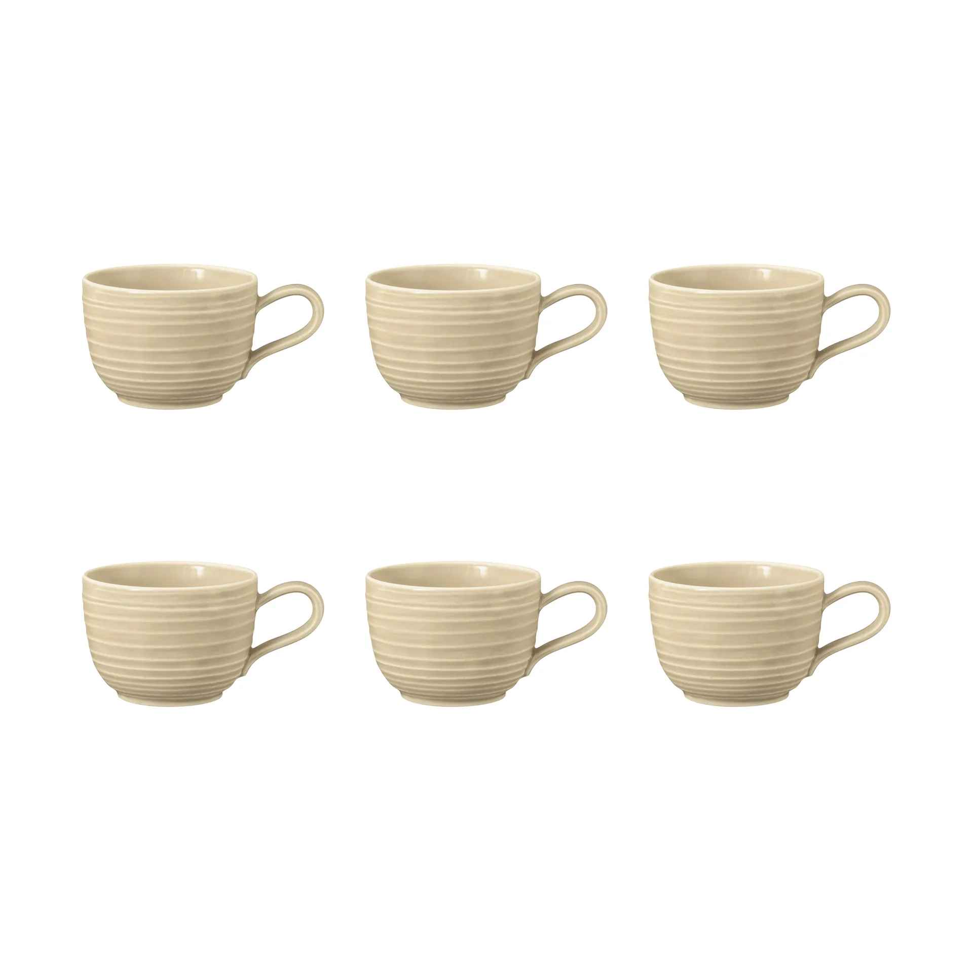Tazza Terra, 20 cl, confezione da 6, Sand beige Seltmann Weiden