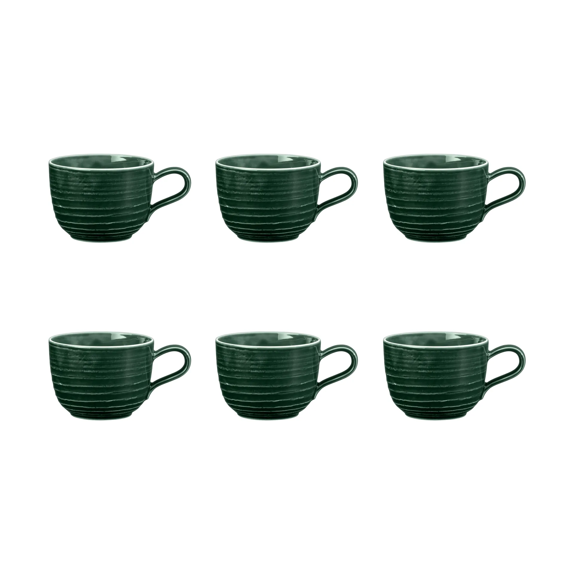 Tazza Terra, 20 cl, confezione da 6, Verde muschio Seltmann Weiden