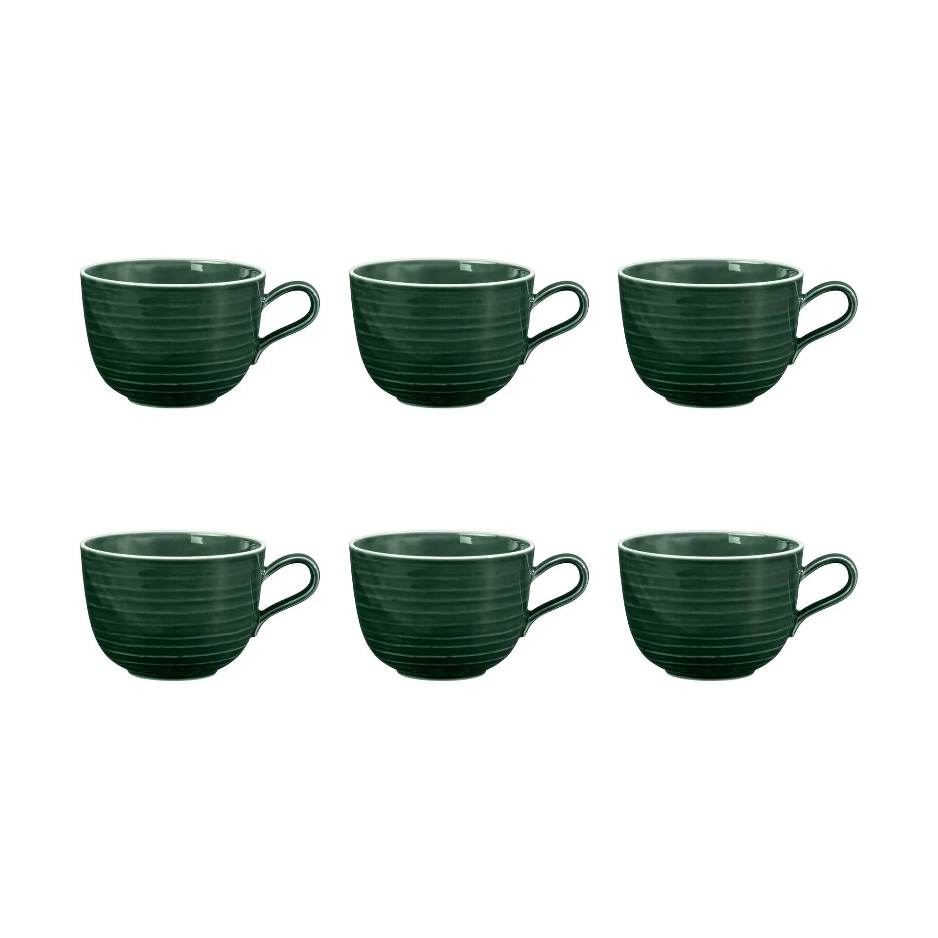 Tazza Terra, 38 cl, confezione da 6, Verde muschio Seltmann Weiden